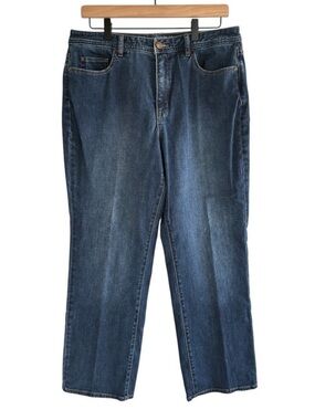 Coldwater Creek Jeans 12P Classic Fit Straight Leg Medium Wash Casual